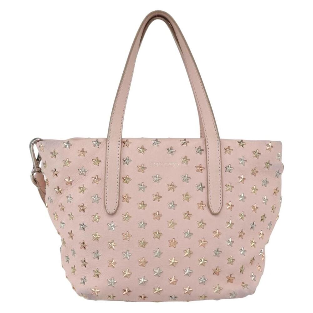Jimmy Choo Leather Studs Handbag Pink